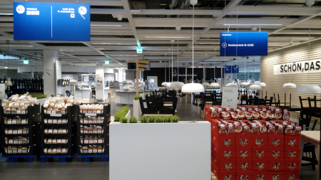 Geschlossenes Restaurant bei IKEA in Kaarst